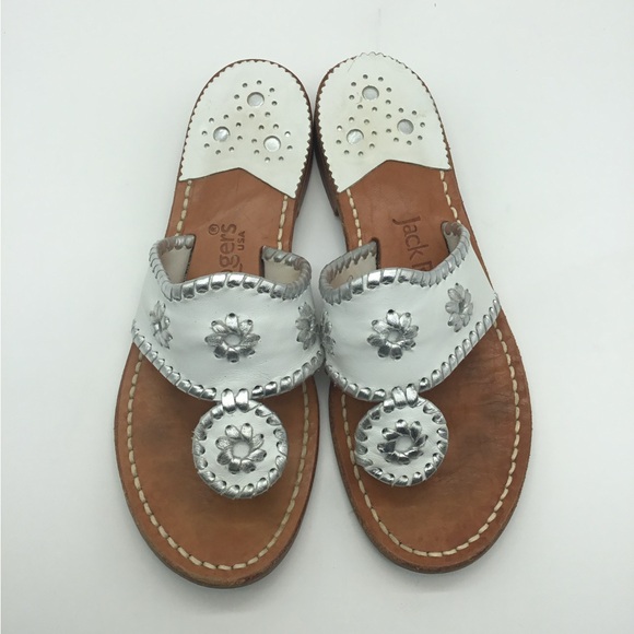 Jack Rogers Shoes - Jack Rogers White/Platinum Classic Sandal